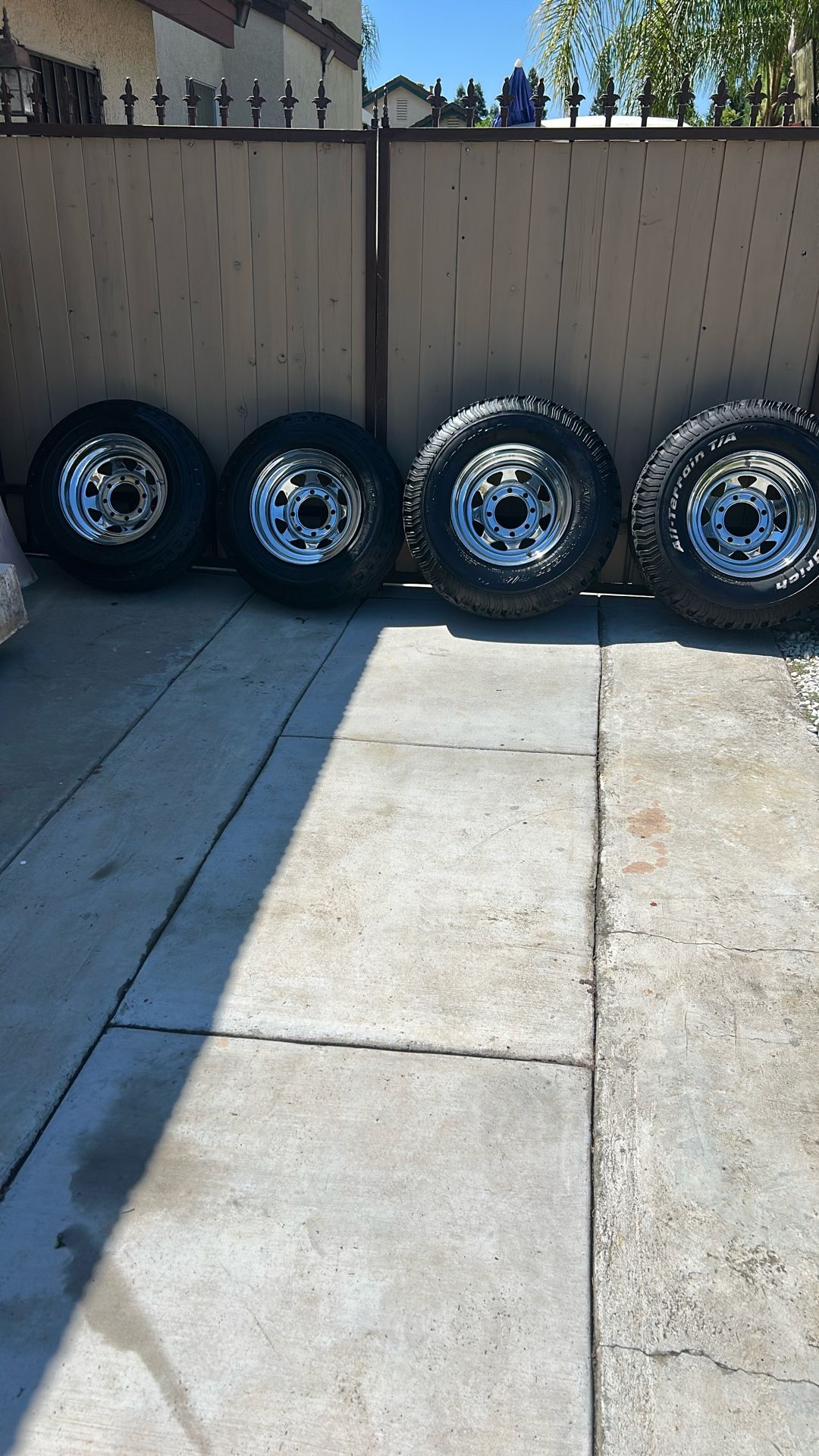 8 Lugs, Wheels And Tires Bfgoodrich All Terrain Tas 33X 12.50/16.5  Front One,s  9.50–16 An Hour