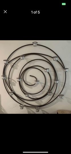 Large Spiral tea light Candle Holder Wall Sconce  (see Description)