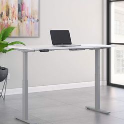 Bush Business Furniture Move 60 Series Height Adjustable Standing Desk, 60W x 30D, White with 

