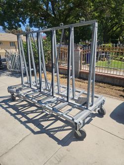 Heavy Duty Steel A-Frame Glass & Granite Slabs Transport Cart