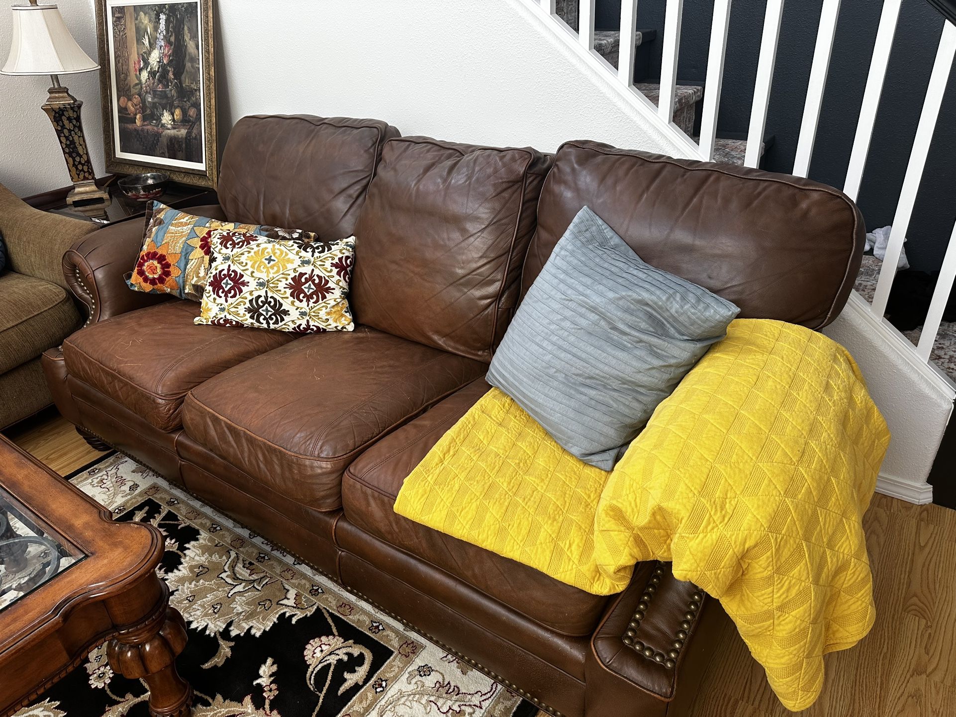 Leather Couch FREE for Pick Up