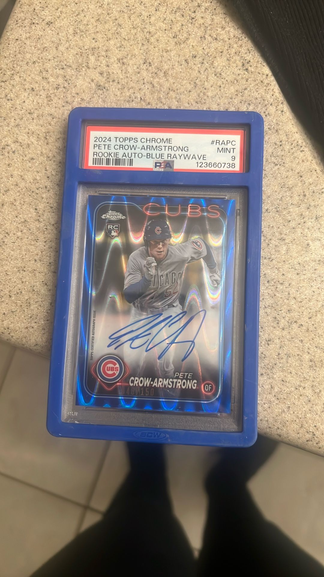 2024 Topps Chrome Pete crow Armstrong Rookie PSA 9