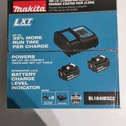 Makita Batteries And Charger 