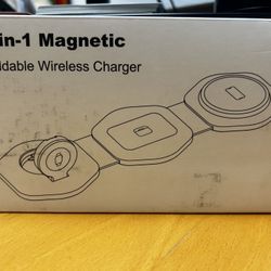 3-in-1 Magnetic Foldable Wireless Charger – Brand New