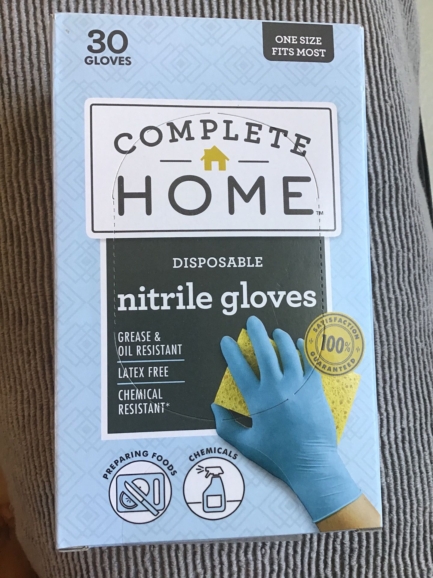 Nitrile gloves 30ct boxes 3 boxes =90 gloves latex free