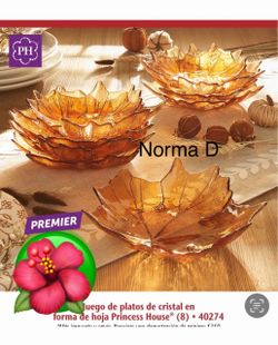 Set de 8 platos en forma de hoja nuevos en sus cajas 🌺 princess house 🌺