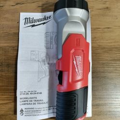 M12 Milwaukee Lithium-Ion Cordless 100 Lumens LED Work Flashlight (Tool-Only)