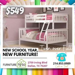 Twin Over Full Bunk bed ( Ask For Jose)