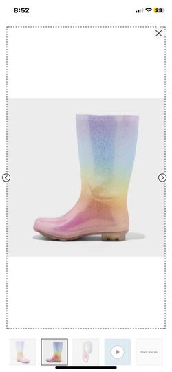 Little girls at target rain boots