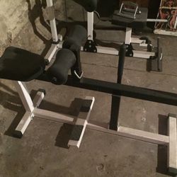 Body Solid Calf Raise Machine And A Sit-up Machine 