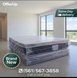 Queen Pillow Top Mattress Set $209 | Brand New