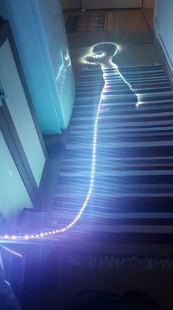 16.4 feet RGB LED Strip Light 5050 SMD Diode RGB Tape Waterproof Flexible LED Ribbon 30D/M With Remote Controller + DC12V Power Adapter