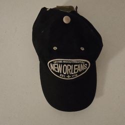 New Orleans "Let The Good Times Roll" Hat - Black/Tan