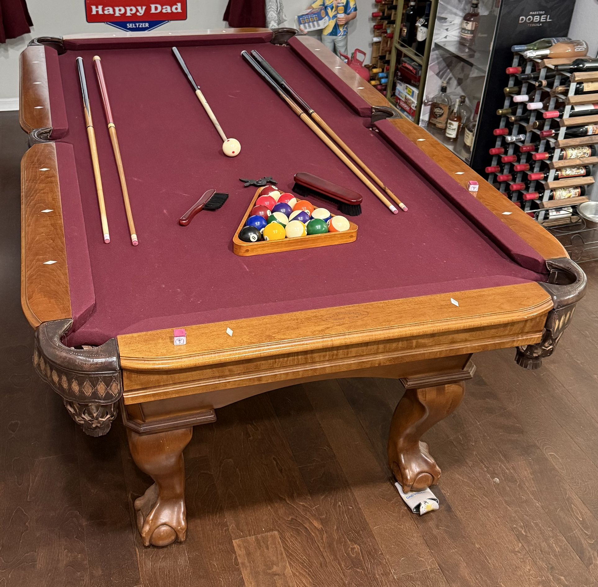 Pool Table With Accessories