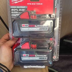 Milwaukee M18 REDLITHIUM XC 6.0 Battery 2pk