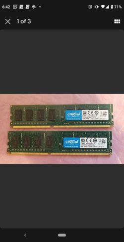 Crucial 8GB (2X4GB) PC3L-12800 DDR3-1600MHz Desktop Memory