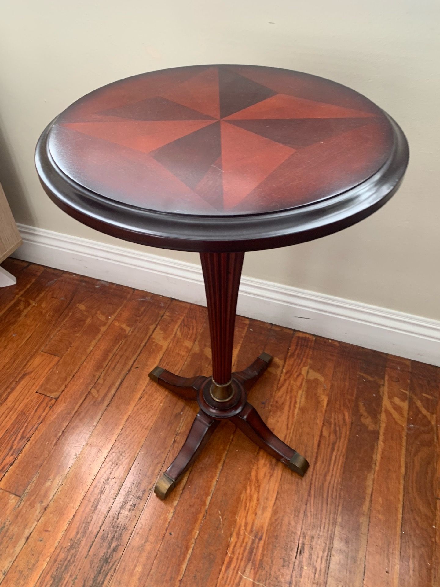 Bombay Co. wood side table inlay top