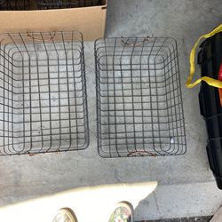 2 large Wire Storage Baskets From target