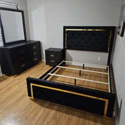 4 Pcs Bedroom Set Queen $698 FREE LOCAL DELIVERY & SET UP