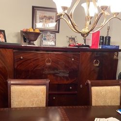 Antique  18Th Century Hutch Solid Mahogany  