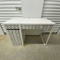 Customized IKEA MIKE White Desk