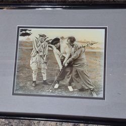 The Three 3 Stooges Autographed 8x10 1930s era, Certified