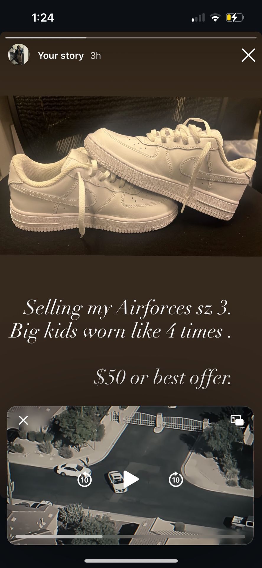Nike Air Force 1 Size 3