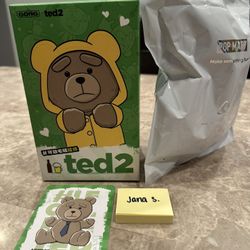 Pop Mart Ted 2 Plush Pendant — Necktie Bear 💙