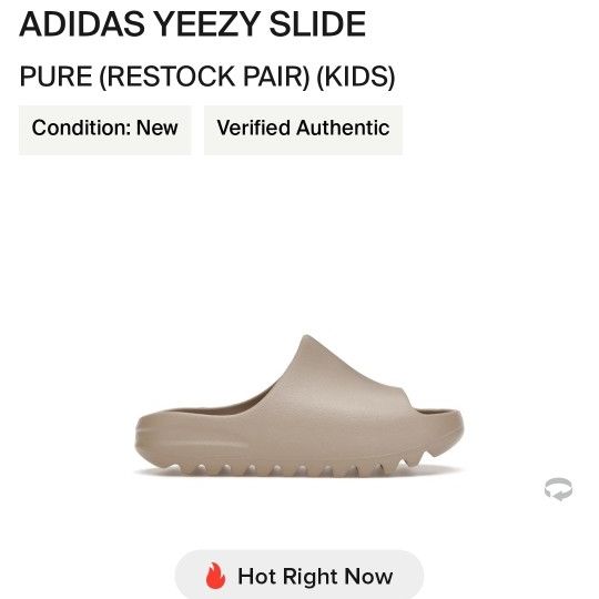 adidas gazelle silver green womens Adidas Yeezy Slide Infant GX6140 – Kratz Sporting Goods main image 0