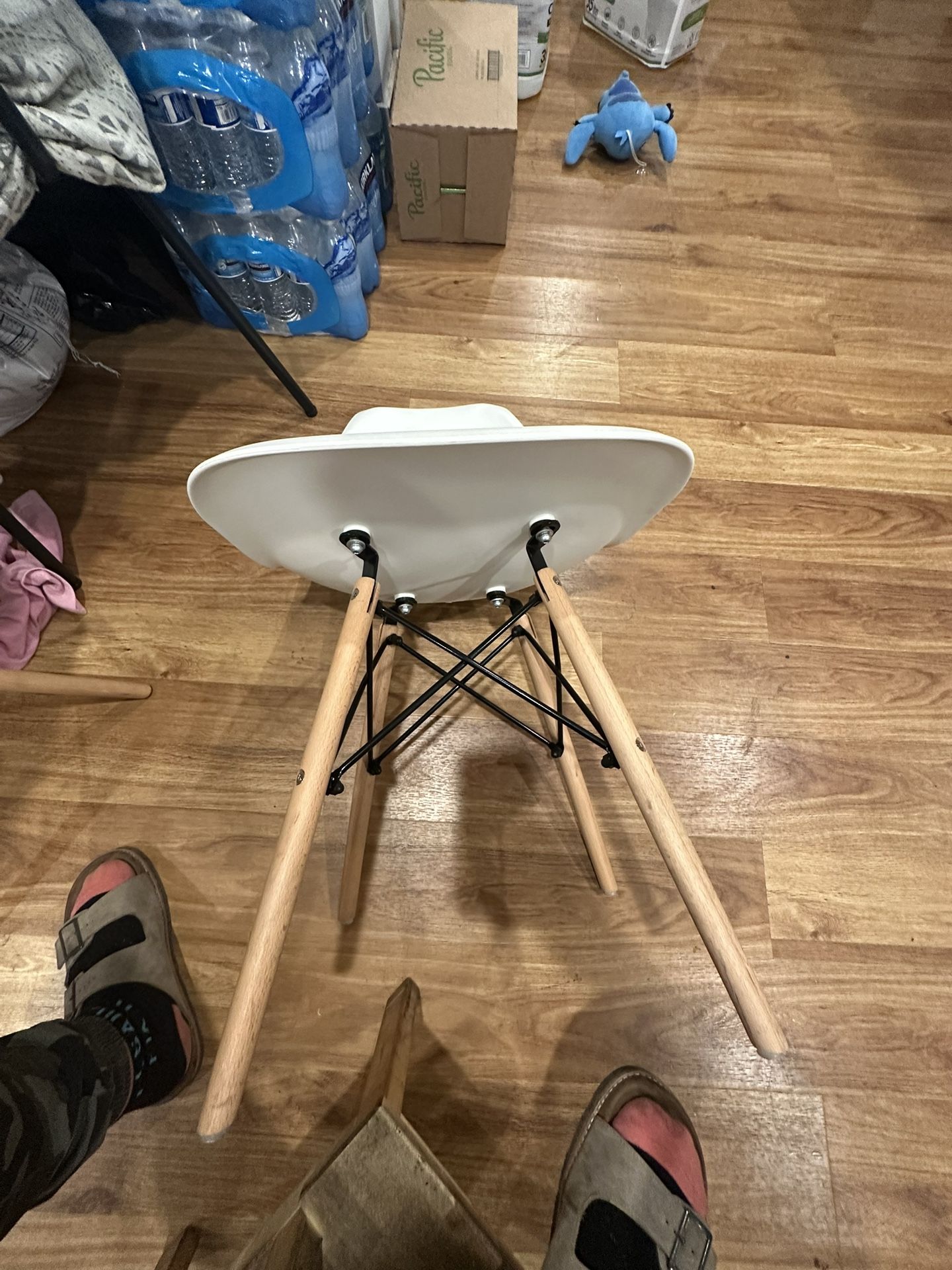 Mid Century Modern Dining Chairs – Set of 4 (White)