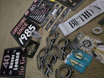 40th Birthday Decoration Bundle