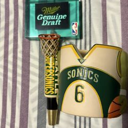 Vintage Sonics Beer Tap And Beer Can Holder