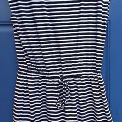 Michael Kors Drawstring Waist Zip Shoulddr Dress size L