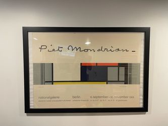 Piet Mondrian 1968 Nationalgalerie Berlin Exhibition Poster