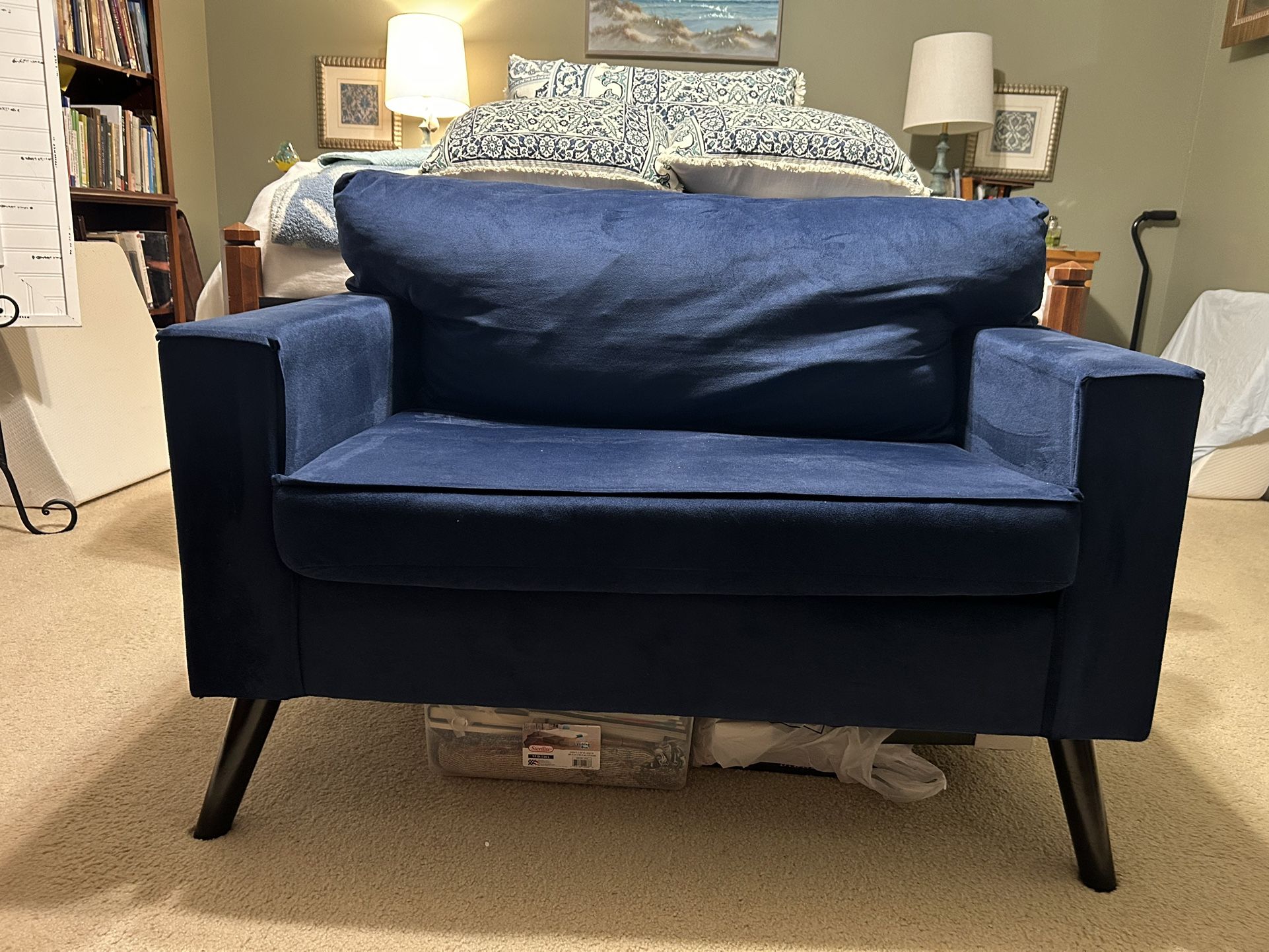 Small Blue Loveseat