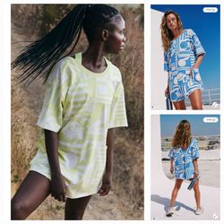 New Free People Hot Shot Tee Rompers Size XL $40 Each