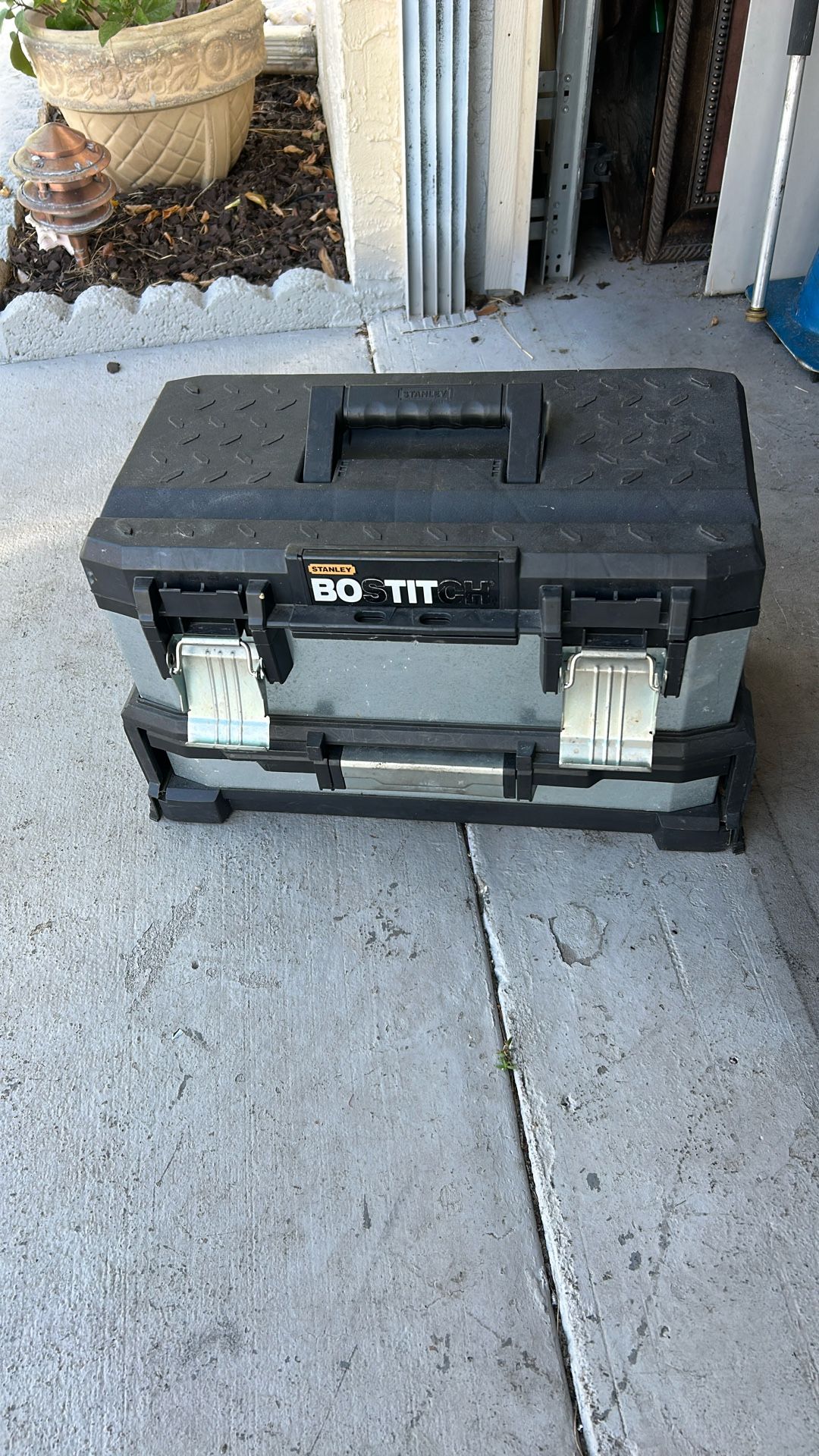 Stanley Bostitch Toolbox W/ Assortment Of Tools 