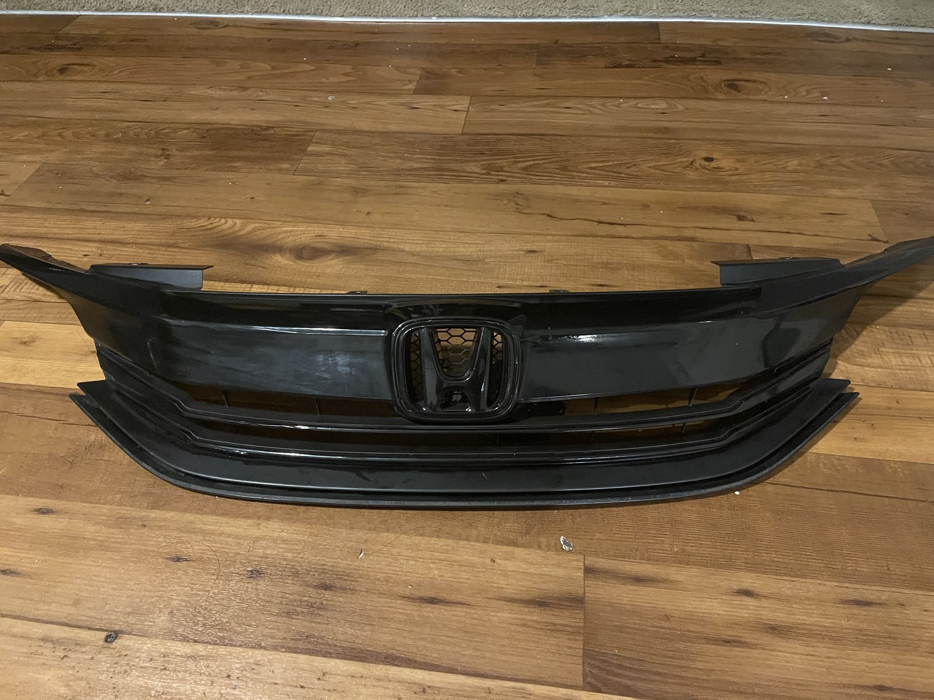  Genuine Honda Accord (2016-17)Front Upper Grille Sedan Full Wrapped Blacked Out 