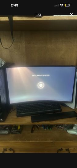 Curved Samsung monitor