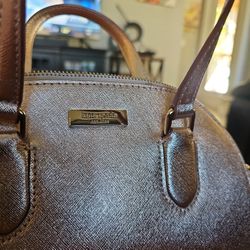 Kate Spade Rose Gold Bowling Shaped Bag