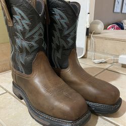 8.5D Ariat ATS Work Boots, Composite Toe + BOA