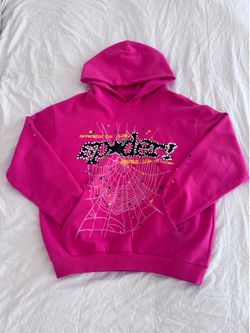 Sp5der hoddie pink size medium punk v2