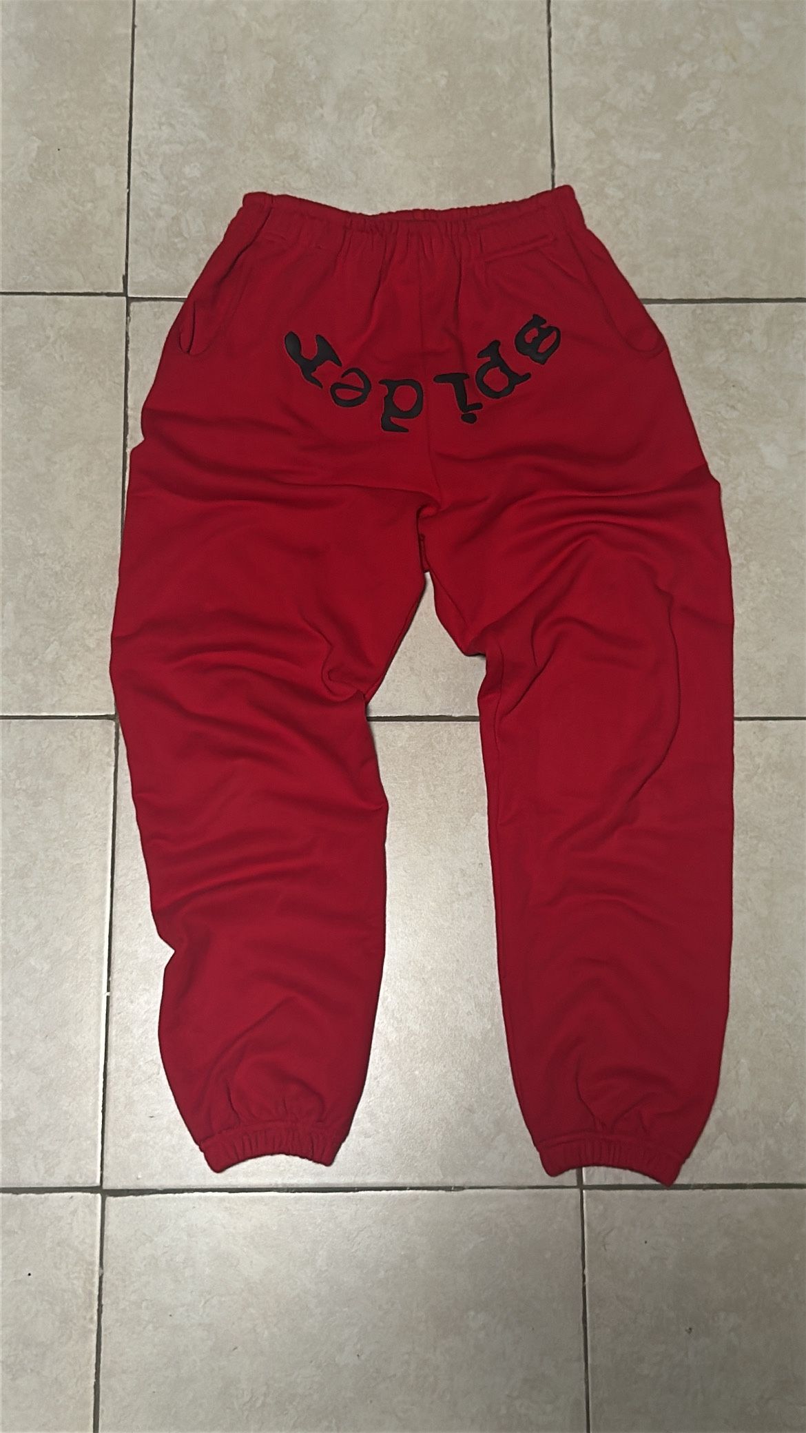 RED SP5DER SWEATPANTS