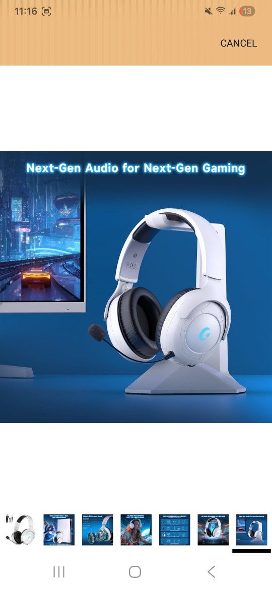 Rumoon Wireless Gaming Headset for PS5