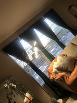 Velvet Forest Green Blackout Curtains 