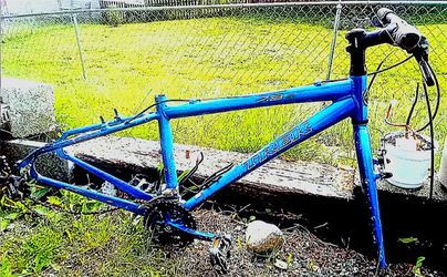 Trek 7.3 FX Aluminum Hybrid Bike Frame/Fork Set Blue 700c Flat Bar Project