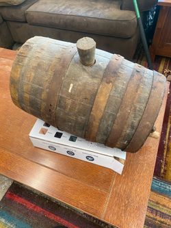 Vintage  Whiskey Beer Keg Barrel Banded