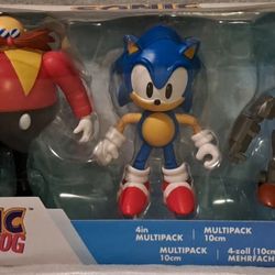 Sonic The Hedgehog Jakks Pacific 3 Pack Eggman Sonic Mecha Sonic 