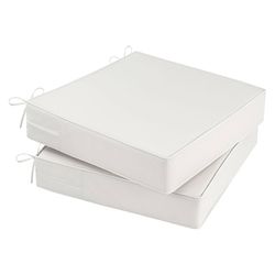 Outdoor Chair Cushions Beige set of 2