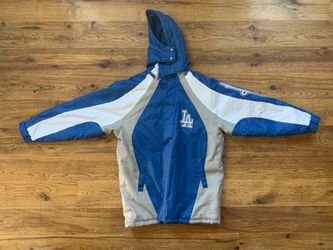 Y2K Dodgers Fleece Lined Jacket MLB Genuine Merchandise Blue Men’s M